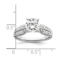 14kw 1 5/8ct Lab Grown Diamond VS/SI+ G+ Round Complete Eng Ring