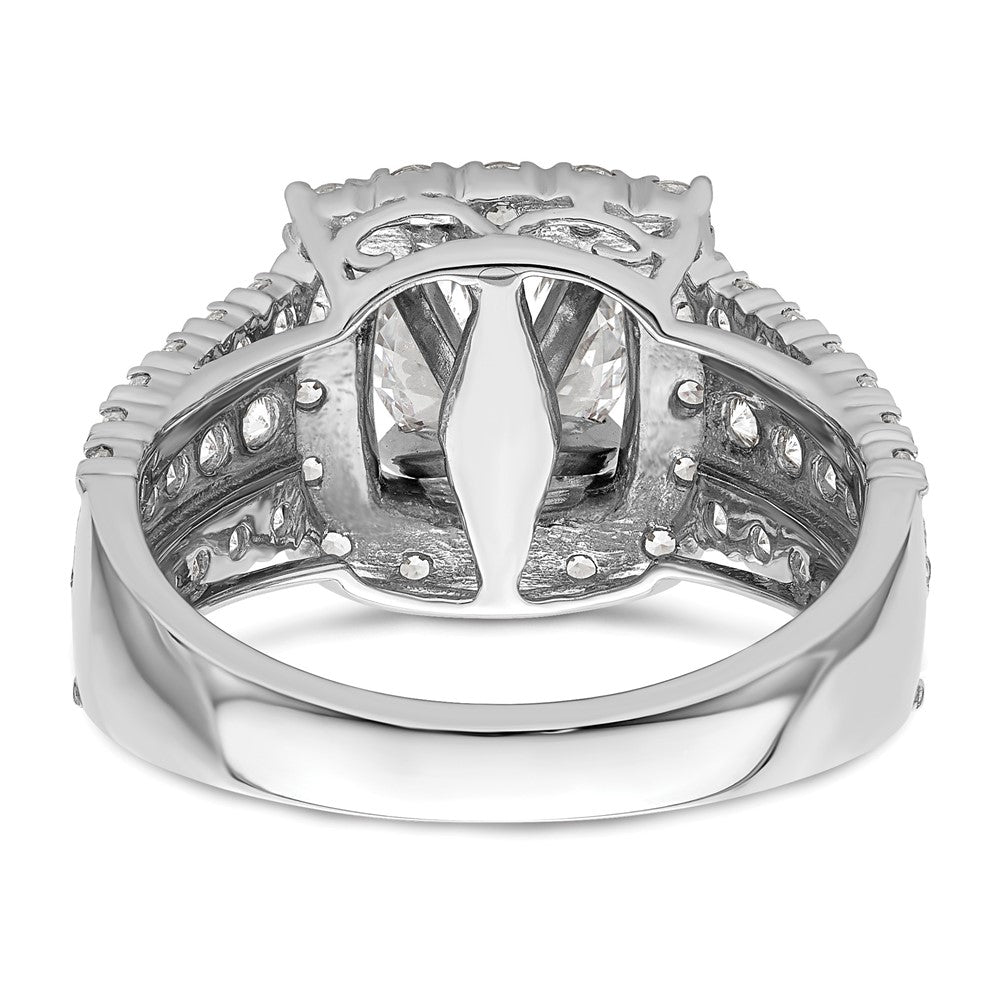 14k White Gold 1 1/3 ct Lab Grown Dia VS/SI+ G+ 1 ct Center Semi Engmt Ring