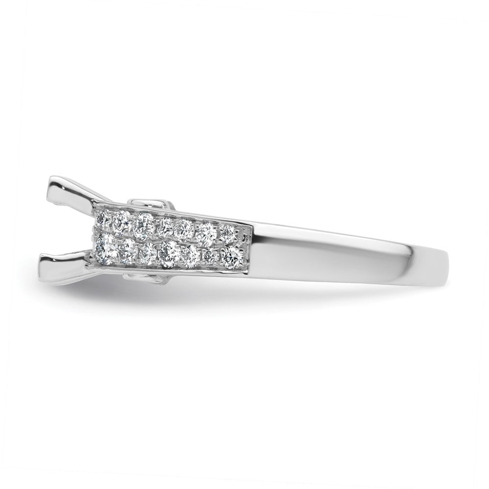 14kw 1/2ct Lab Grown Diamond VS/SI+ G+ 1 1/4ct Princess Semi Eng Ring