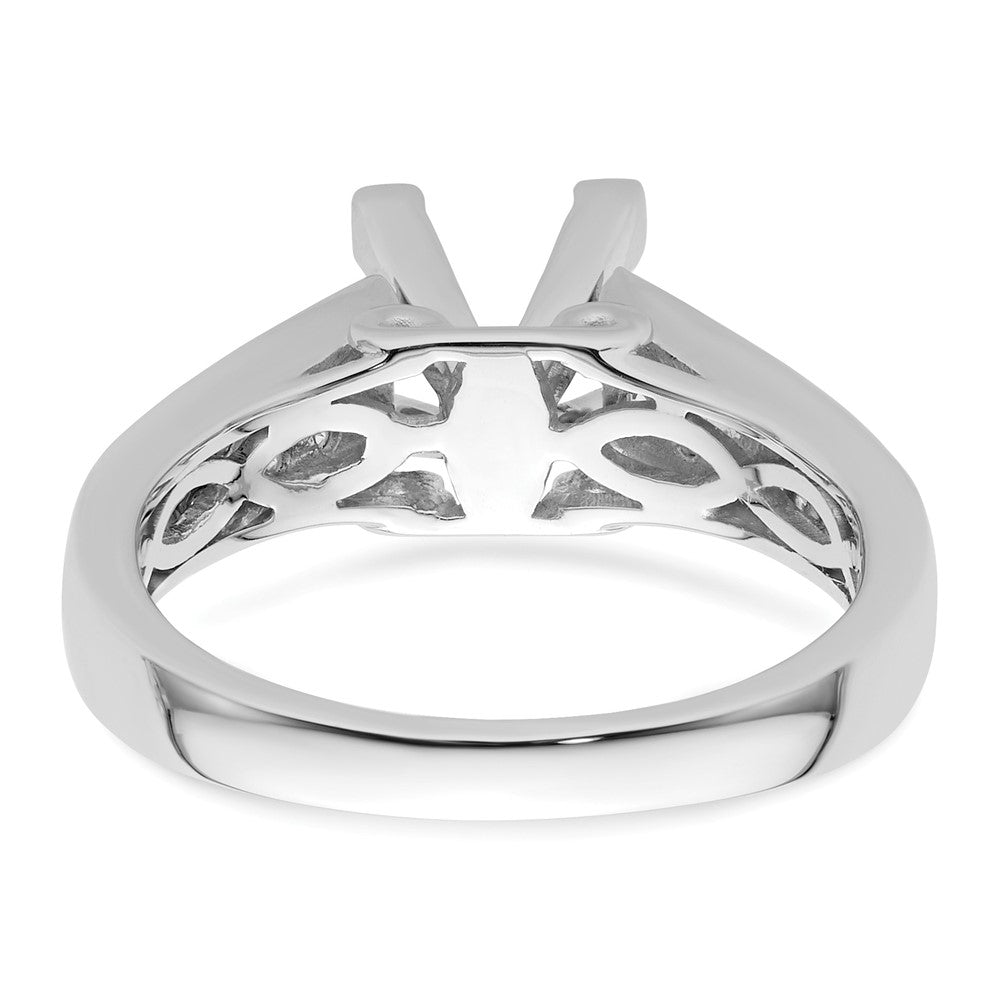 14kw 1/2ct Lab Grown Diamond VS/SI+ G+ 1 1/4ct Princess Semi Eng Ring