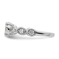 14kw 3/4ct Lab Grown Diamond VS/SI+ G+ Complete Cluster Eng Ring