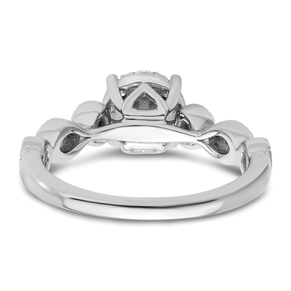 14kw 3/4ct Lab Grown Diamond VS/SI+ G+ Complete Cluster Eng Ring