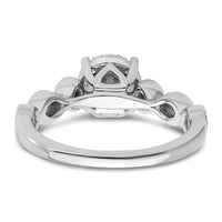14kw 3/4ct Lab Grown Diamond VS/SI+ G+ Complete Cluster Eng Ring