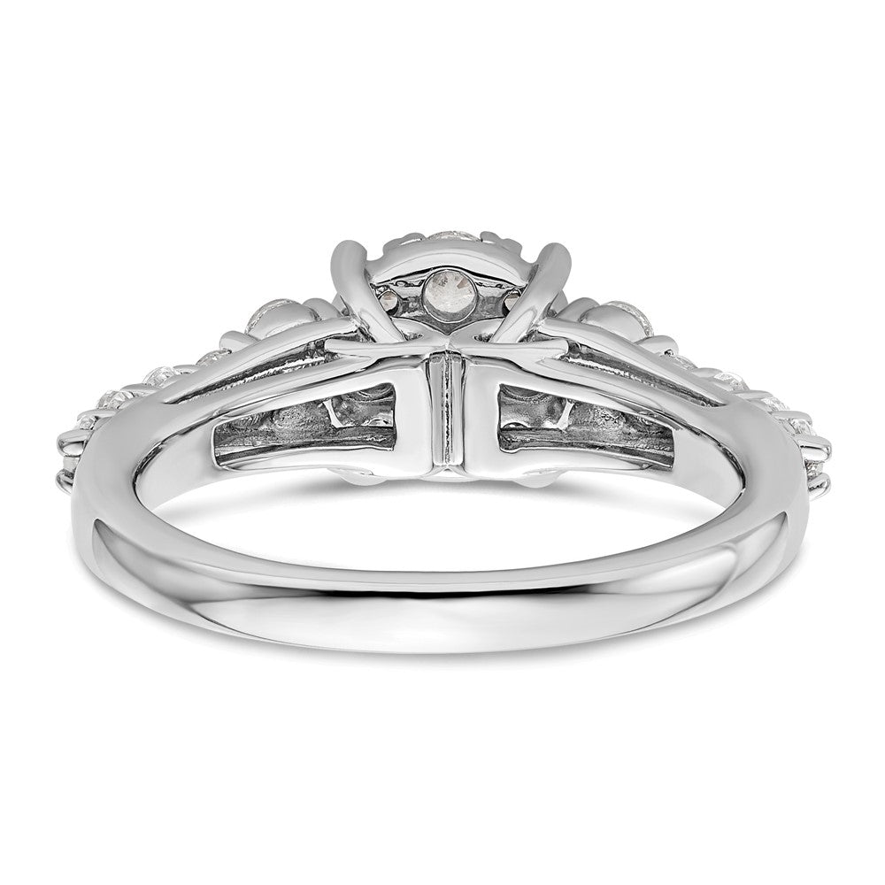 14kw 1ct Lab Grown Diamond VS/SI+ G+ Complete Cluster Eng Ring