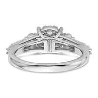 14kw 1ct Lab Grown Diamond VS/SI+ G+ Complete Cluster Eng Ring