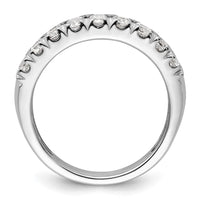 14k White Gold 1 1/2 ct Lab Grown Diamond VS/SI+ G+ Comp Double Row Band