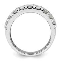 14k White Gold 3ct Lab Grown Diamond VS/SI+ G+ Complete Triple Row Band