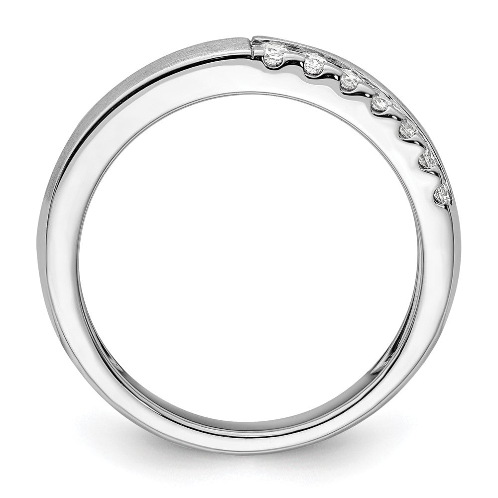 14k White Gold 3/8 ct Lab Grown Diamond VS/SI+ G+ Complete Band