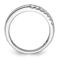 14k White Gold 3/8 ct Lab Grown Diamond VS/SI+ G+ Complete Band