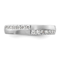 14k White Gold 3/8 ct Lab Grown Diamond VS/SI+ G+ Complete Band