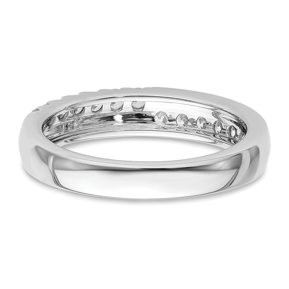 14k White Gold 3/8 ct Lab Grown Diamond VS/SI+ G+ Complete Band