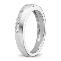 14k White Gold 3/8 ct Lab Grown Diamond VS/SI+ G+ Complete Band