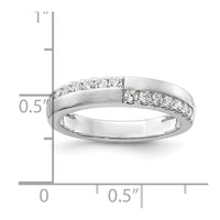 14k White Gold 3/8 ct Lab Grown Diamond VS/SI+ G+ Complete Band