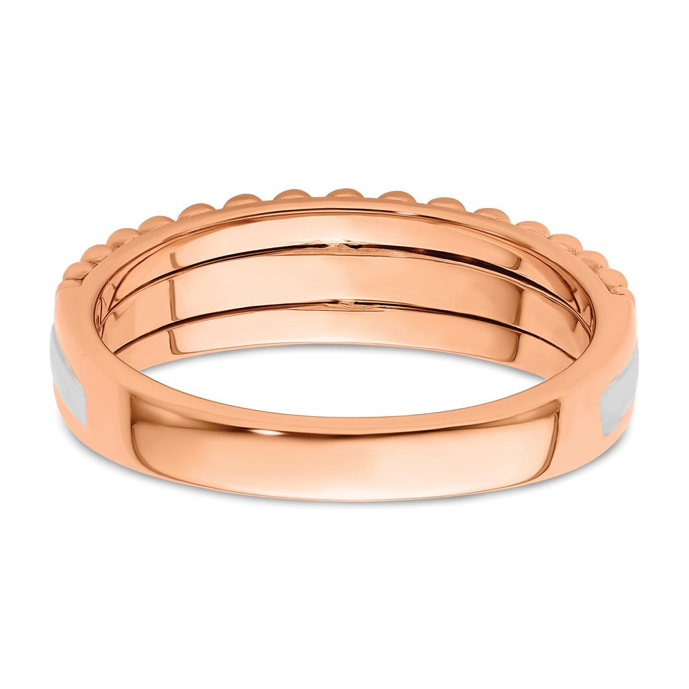 14k Two-tone 1/4 ct Lab Grown Diamond VS/SI+ G+ Complete Band