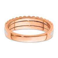 14k Two-tone 1/4 ct Lab Grown Diamond VS/SI+ G+ Complete Band