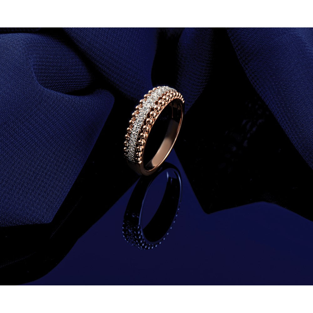 14k Two-tone 1/4 ct Lab Grown Diamond VS/SI+ G+ Complete Band