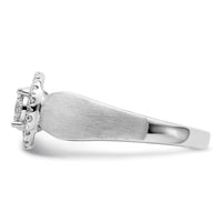 14kw 1/2ct Lab Grown Diamond VS/SI+ G+ Comp Cluster Engagement Ring
