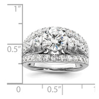 14kw 2 7/8ct Cert Lab Grown Diamond VS/SI+ G+ Round Comp Eng Ring