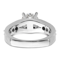 14kw 5/8ct Lab Grown Diamond VS/SI+ G+ 1 1/2ct Center Round Semi Eng Ring