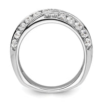 14k White Gold 1 ct Lab Grown Diamond VS/SI+ G+ Complete Band