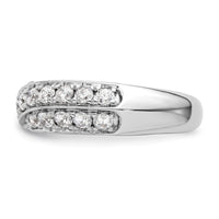 14k White Gold 1 ct Lab Grown Diamond VS/SI+ G+ Complete Band