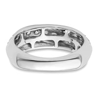 14k White Gold 1 ct Lab Grown Diamond VS/SI+ G+ Complete Band