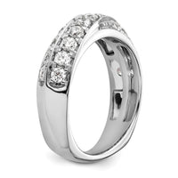 14k White Gold 1 ct Lab Grown Diamond VS/SI+ G+ Complete Band