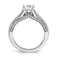 14kw 1 5/8ct Lab Grown Diamond VS+ F+ Round Comp Engagement Ring