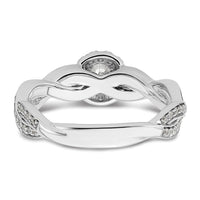 10kw 3/4ct Lab Grown Diamond VS/SI+ G+ Round Comp Fancy Halo Eng Ring