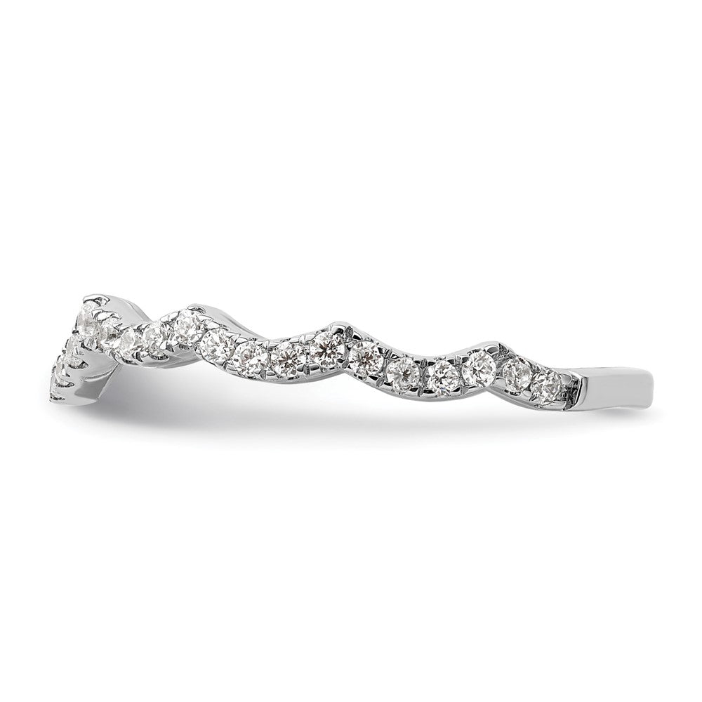 14k White Gold 1/3 ct Lab Grown Diamond VS/SI+ G+ Wedding Band