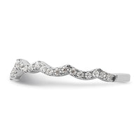 14k White Gold 1/3 ct Lab Grown Diamond VS/SI+ G+ Wedding Band