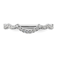 14k White Gold 1/3 ct Lab Grown Diamond VS/SI+ G+ Wedding Band