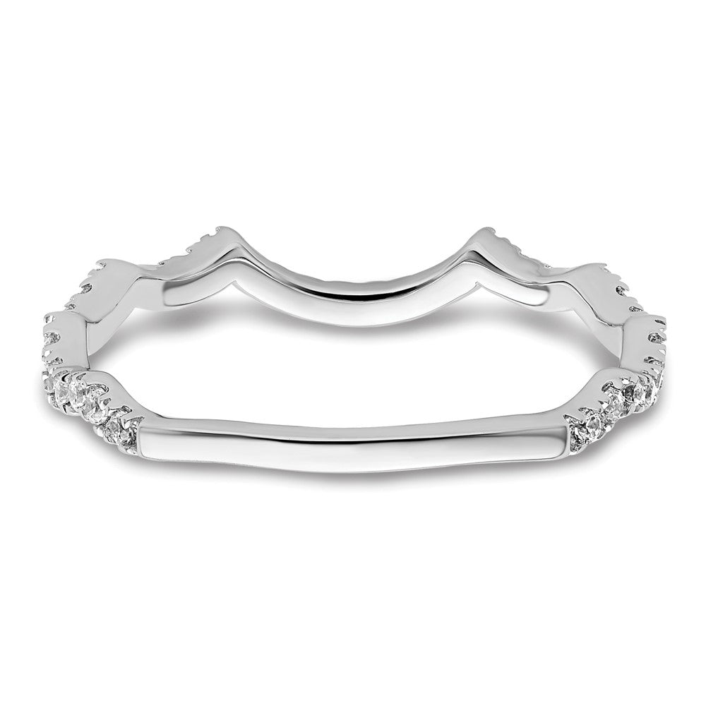 14k White Gold 1/3 ct Lab Grown Diamond VS/SI+ G+ Wedding Band