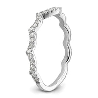 14k White Gold 1/3 ct Lab Grown Diamond VS/SI+ G+ Wedding Band