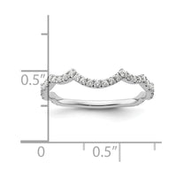 14k White Gold 1/3 ct Lab Grown Diamond VS/SI+ G+ Wedding Band