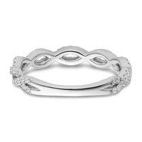 14k White Gold 3/8 ct Lab Grown Diamond VS/SI+ G+ Complete Wedding Band