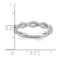 14k White Gold 3/8 ct Lab Grown Diamond VS/SI+ G+ Complete Wedding Band