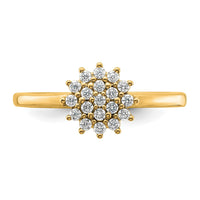 14k 1/4 ct Lab Grown Diamond VS/SI+ G+ Complete Cluster Ring