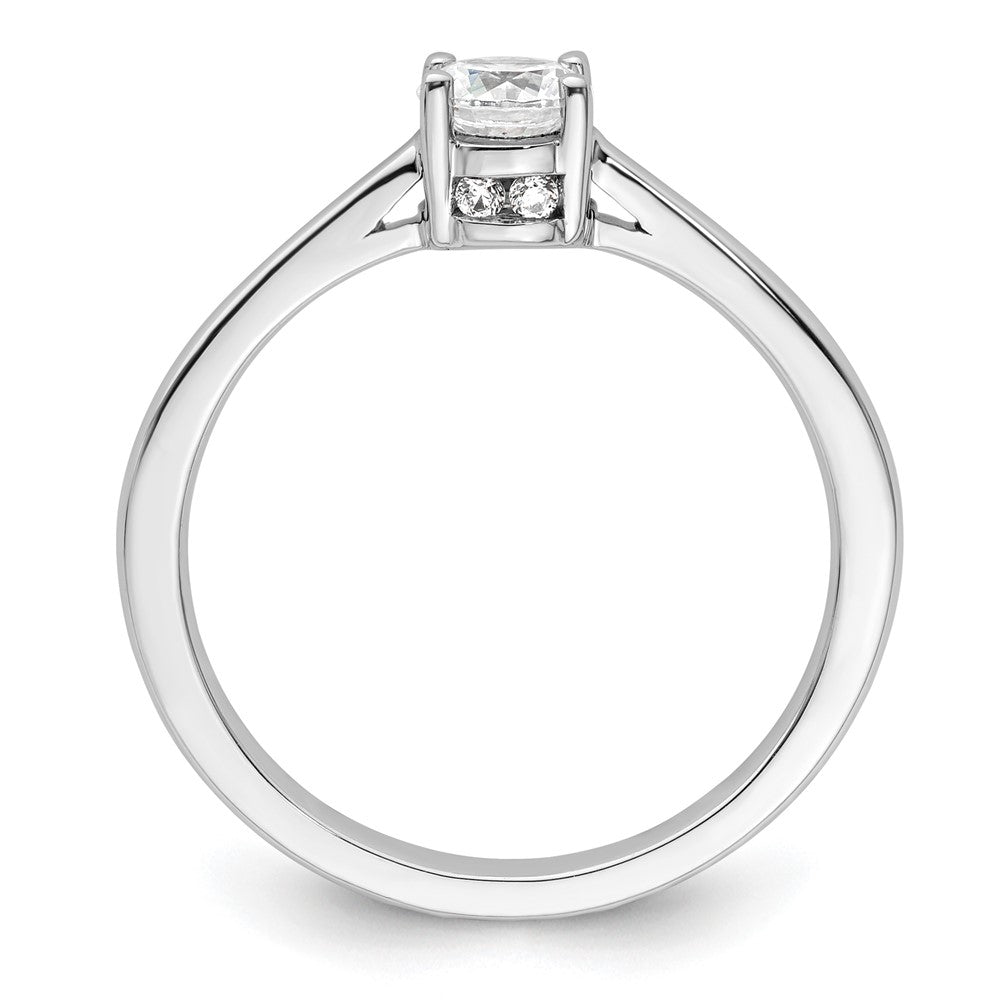 14k White Gold 1/2ct. Lab Grown Diamond VS/SI+ G+ Comp Engagement Ring