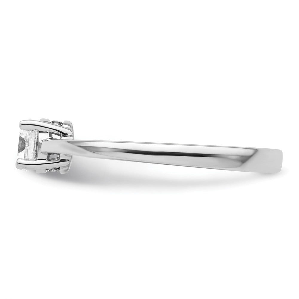 14k White Gold 1/2ct. Lab Grown Diamond VS/SI+ G+ Comp Engagement Ring