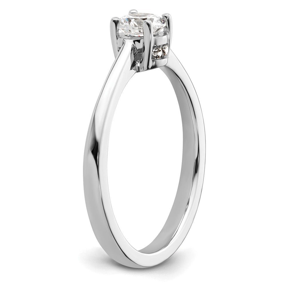 14k White Gold 1/2ct. Lab Grown Diamond VS/SI+ G+ Comp Engagement Ring