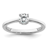 14k White Gold 1/2ct. Lab Grown Diamond VS/SI+ G+ Comp Engagement Ring