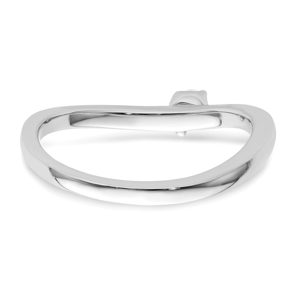 14k White Gold 1/10 ct Lab Grown Diamond VS/SI+ G+ Complete Promise Band