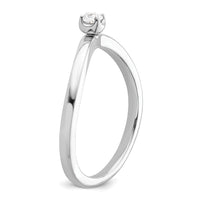 14k White Gold 1/10 ct Lab Grown Diamond VS/SI+ G+ Complete Promise Band