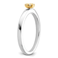 14k Two-tone 1/15 ct Lab Grown Diamond VS/SI+ G+ Complete Promise Band