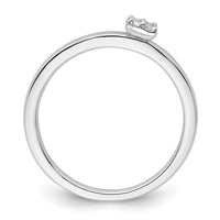 14k White Gold 1/20 ct Lab Grown Diamond VS/SI+ G+ Complete Promise Band