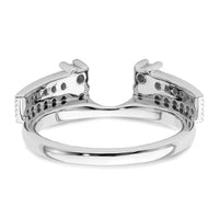 14k White Gold 1/2 ct Lab Grown Diamond VS/SI+ G+ Complete Ring Wrap