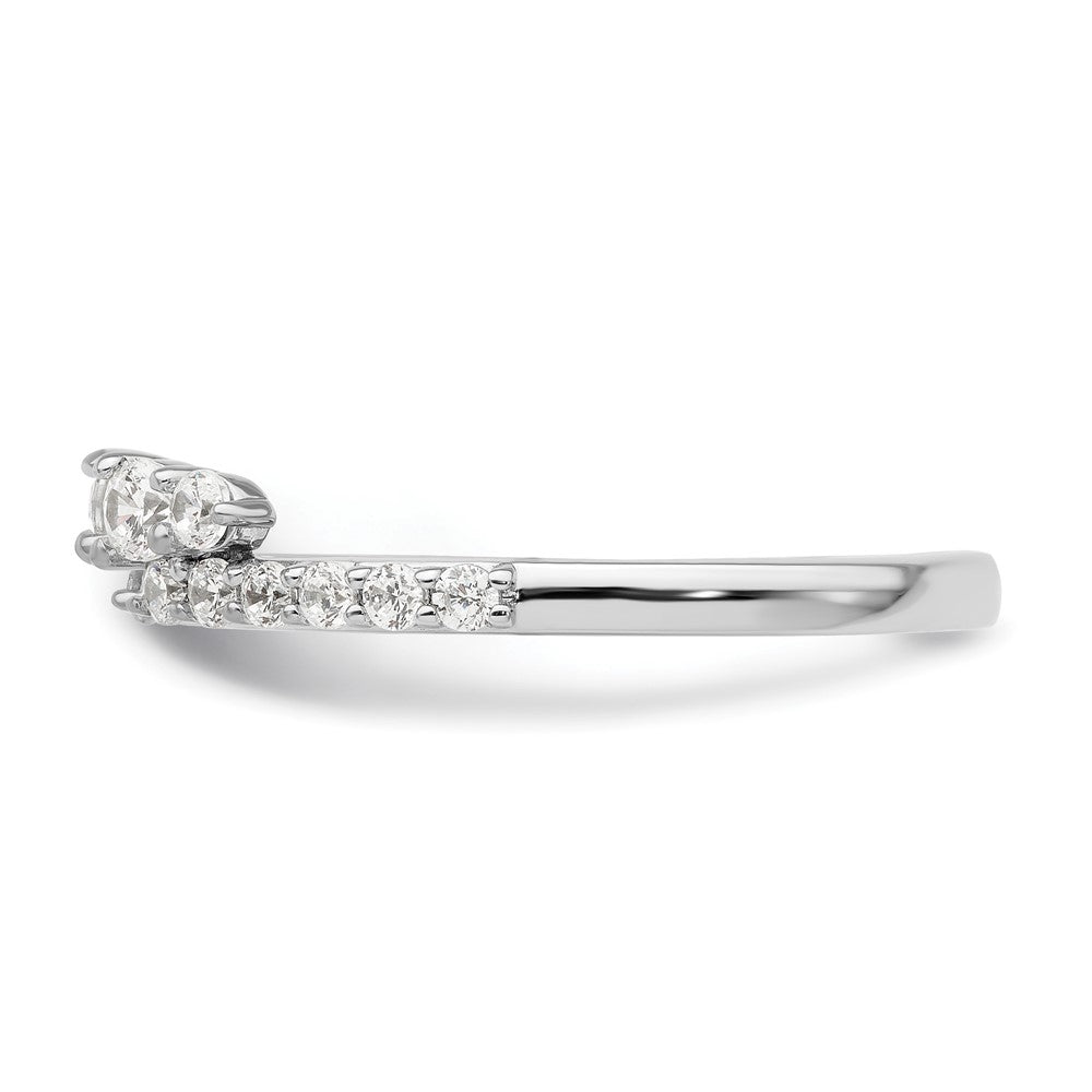 14k White Gold 1/2 ct Lab Grown Diamond VS/SI+ G+ Complete Ring Wrap