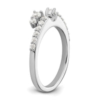 14k White Gold 1/2 ct Lab Grown Diamond VS/SI+ G+ Complete Ring Wrap