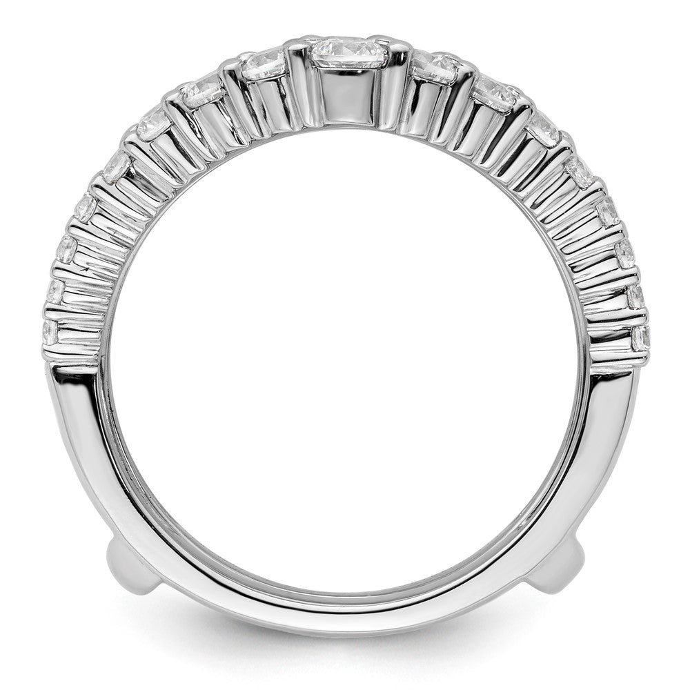 14k White Gold 1 1/8ct Lab Grown Diamond VS/SI+ G+ Complete Ring Guard